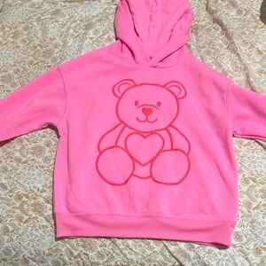 Pink Teddy Bear Hoodie for Kids